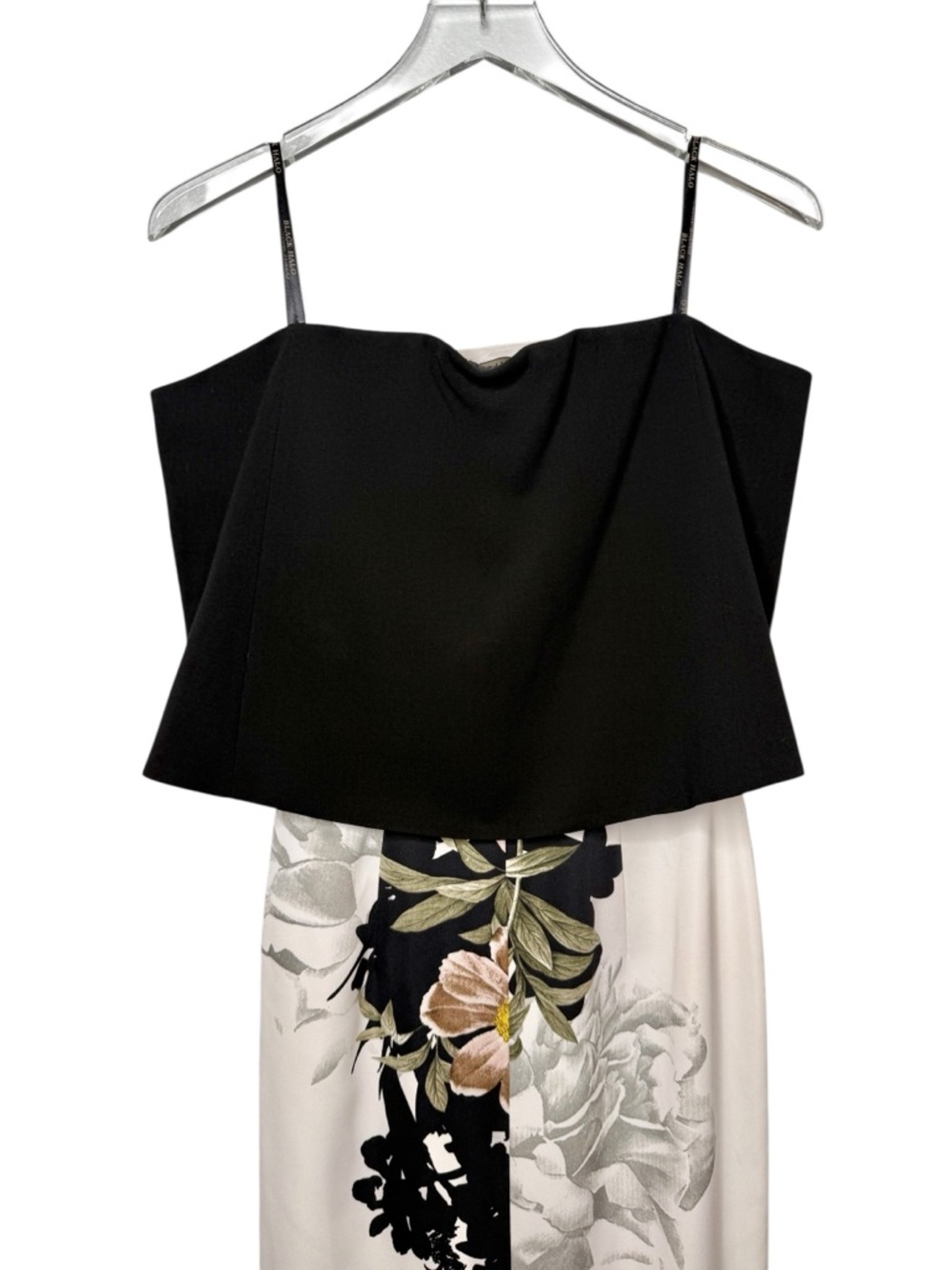 Black Halo Floral Corset Sheath Cocktail Dress Bolero Overlay Midi Women’s Sz 0 - Picture 13 of 15